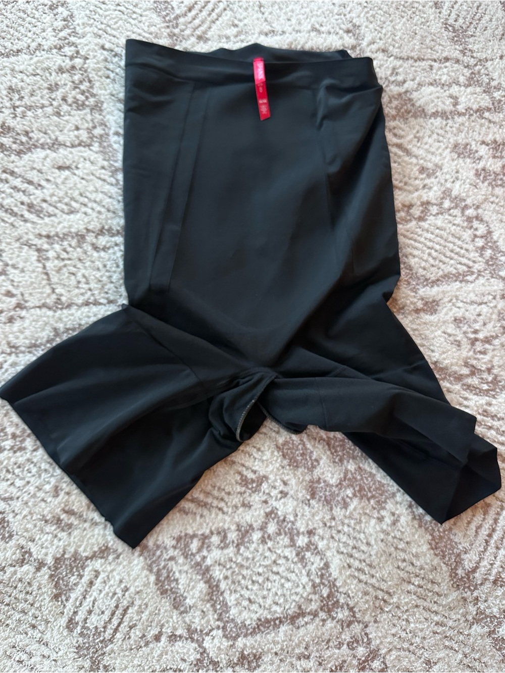 High Compression Sculpting Biker Shorts Open Gusset Black Shapewear Size Medium